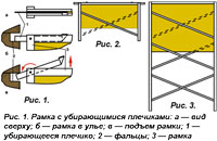 Рамка с убирающимися плечиками