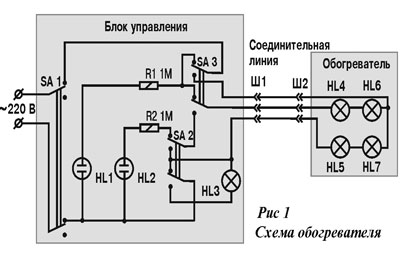 схема обогревателя пчел