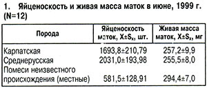 Яйценоскость маток