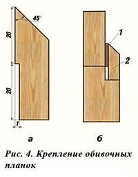 Крепление обивочных планок